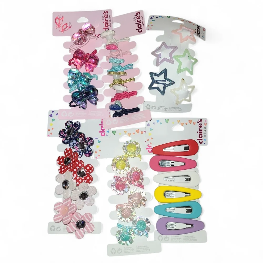 Claire's 6 Sets Of Girl's Hair Accessories! Variety! 💕 NWT'S!